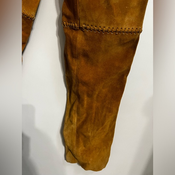 Genuine Leather fringe, lined, pants by 3B West by Tansmith - Picture 4 of 16